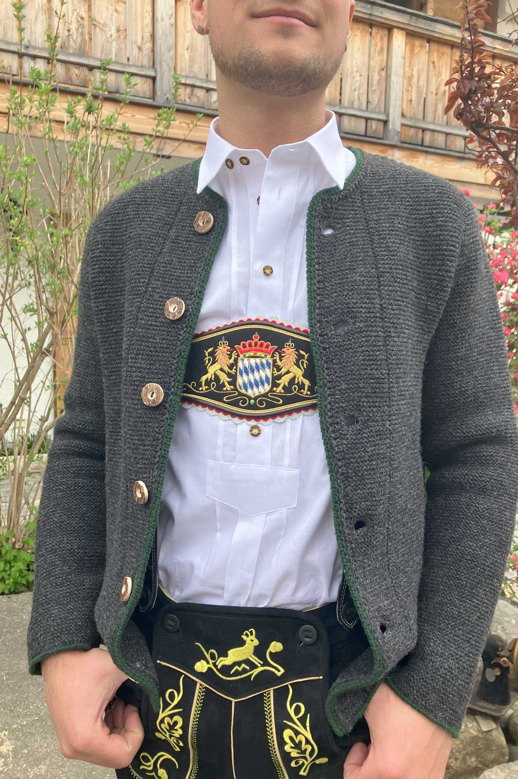 Strickjacke "Ludwig" anthrazit