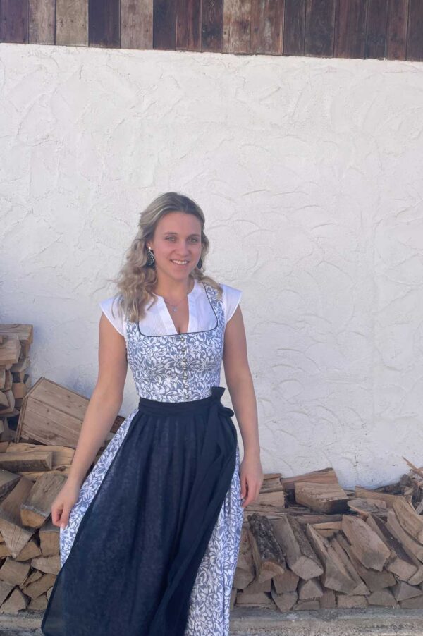 Dirndl "Carolina" Jeansblau